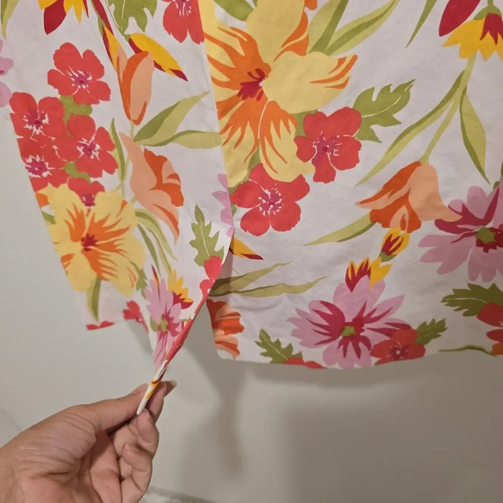 Vintage Eileen West Classic Floral Shift Dress Womens 8 Bright Prep Spring USA - Picture 5 of 7